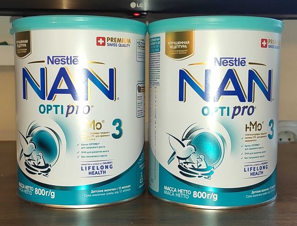 Сухая молочная смесь Nestle NAN 3 Optipro 800 г
