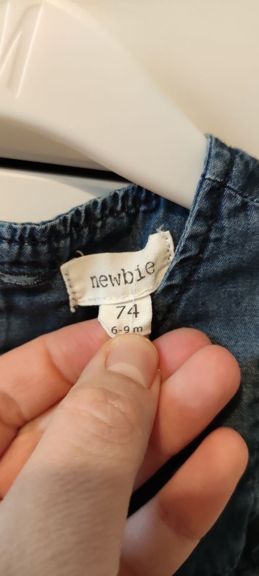 Sukienka jeansowa Newbie 74 (6-9ms)