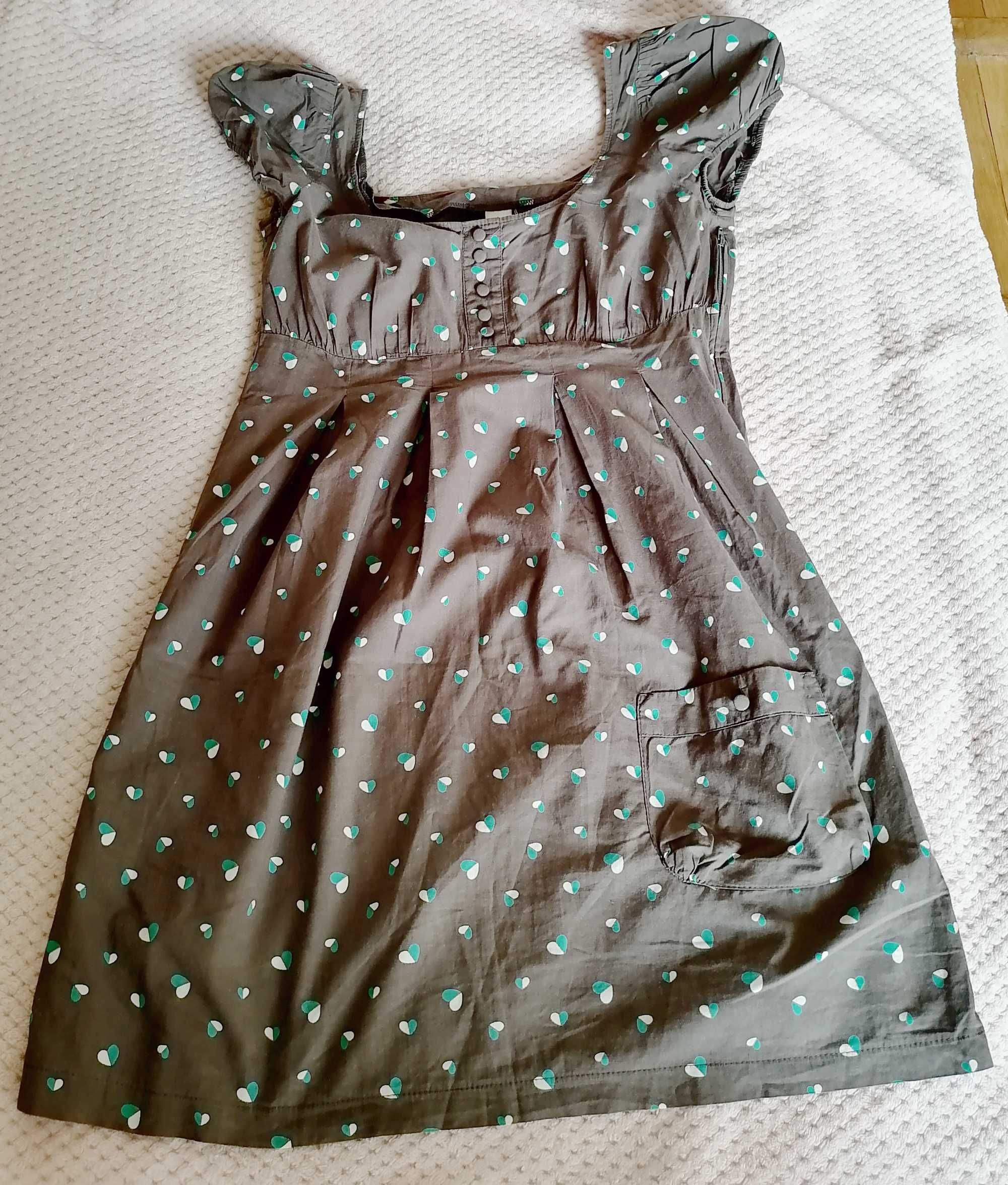 Luźna sukienka w serduszka H&M