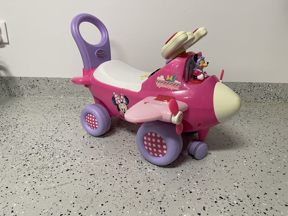Jeździk, odpychacz Kiddieland samolot Minnie Mouse