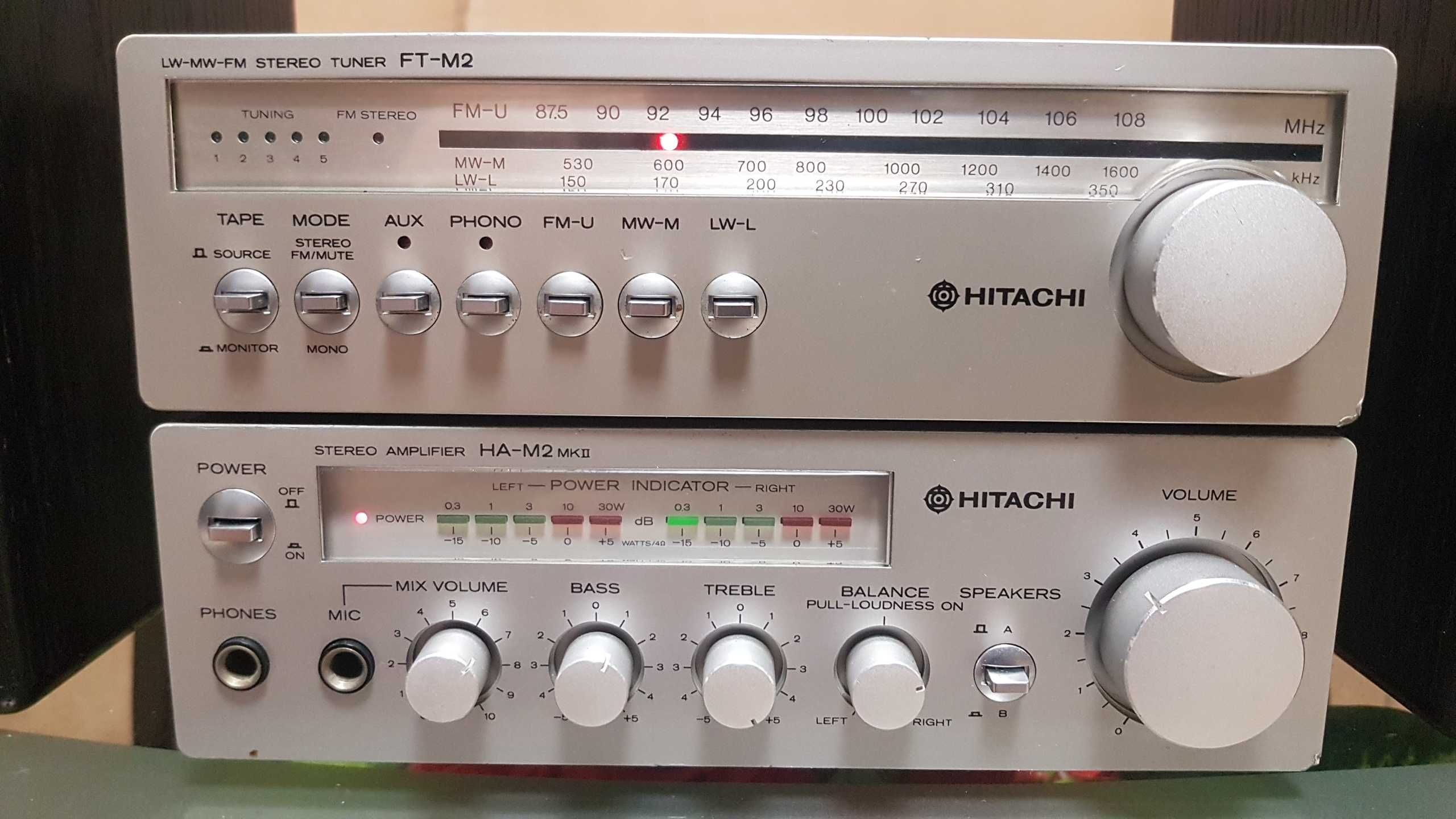 Усилитель Hitachi "Lo-D" HA-M2 MK II+FT-M2 mini system made in Japan