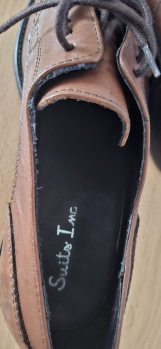 Sapatos Homem Tam41 Camel como NOVOS usados 1 vez