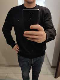Sweter Tommy Hilfiger czarny, bawełniany, rozmiar L