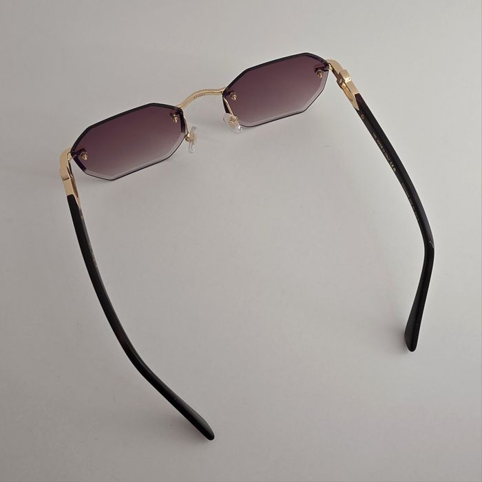 Okulary przeciwsłoneczne Cartier model CT0439S złote brązowe