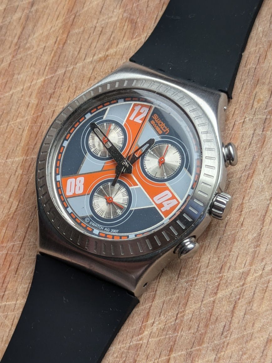 Swatch Irony Chrono MONSTER BLOCK YCS110 specjalna wersja FIVB