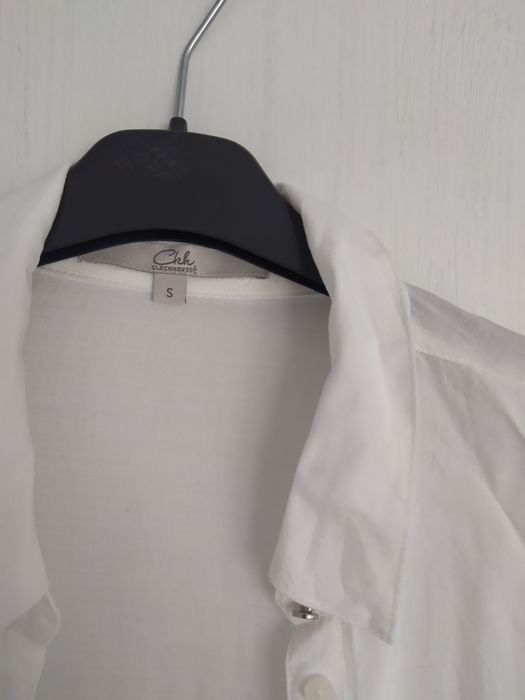 biała wiskozowa koszula mgiełka S 36