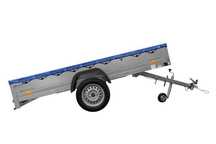 Przyczepka 264x125 UNITRAILER GARDEN 264 KIPP z plandeką niebieską