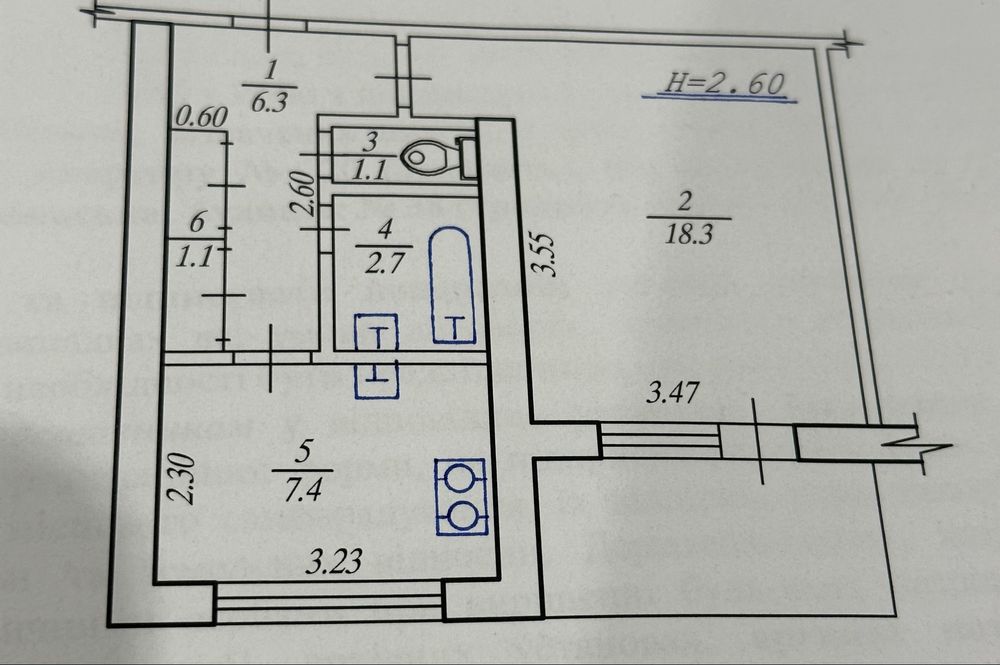 Продам 1к квартиру на Грозненской