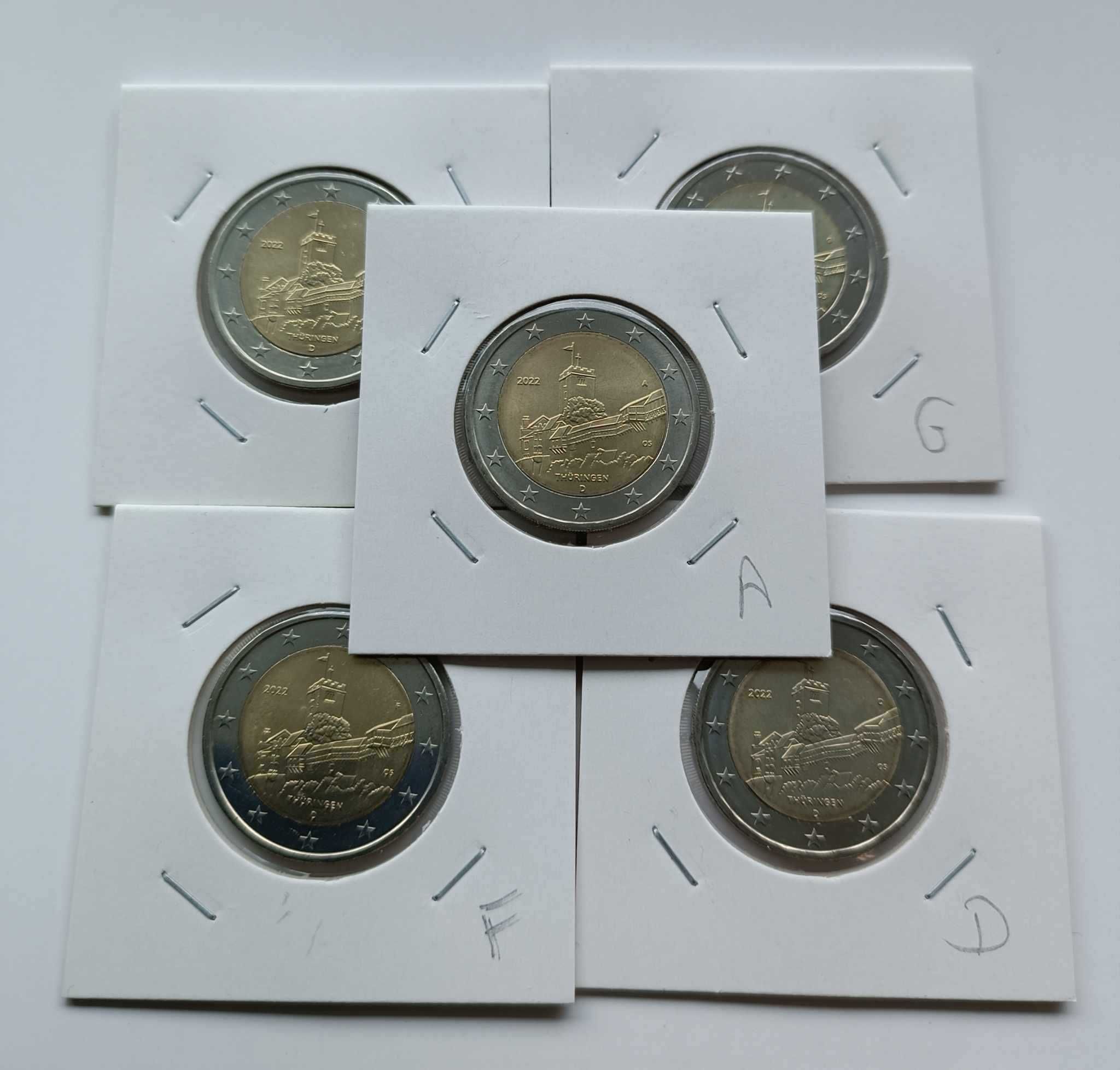 2 € Alemanha - Conjuntos 5 moedas
