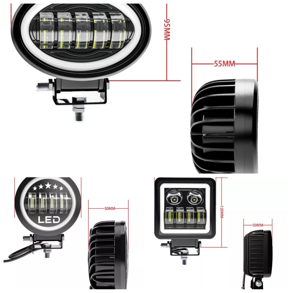 Led фара Светодиодная фара рабочего света+СТГ, Дополнительный свет