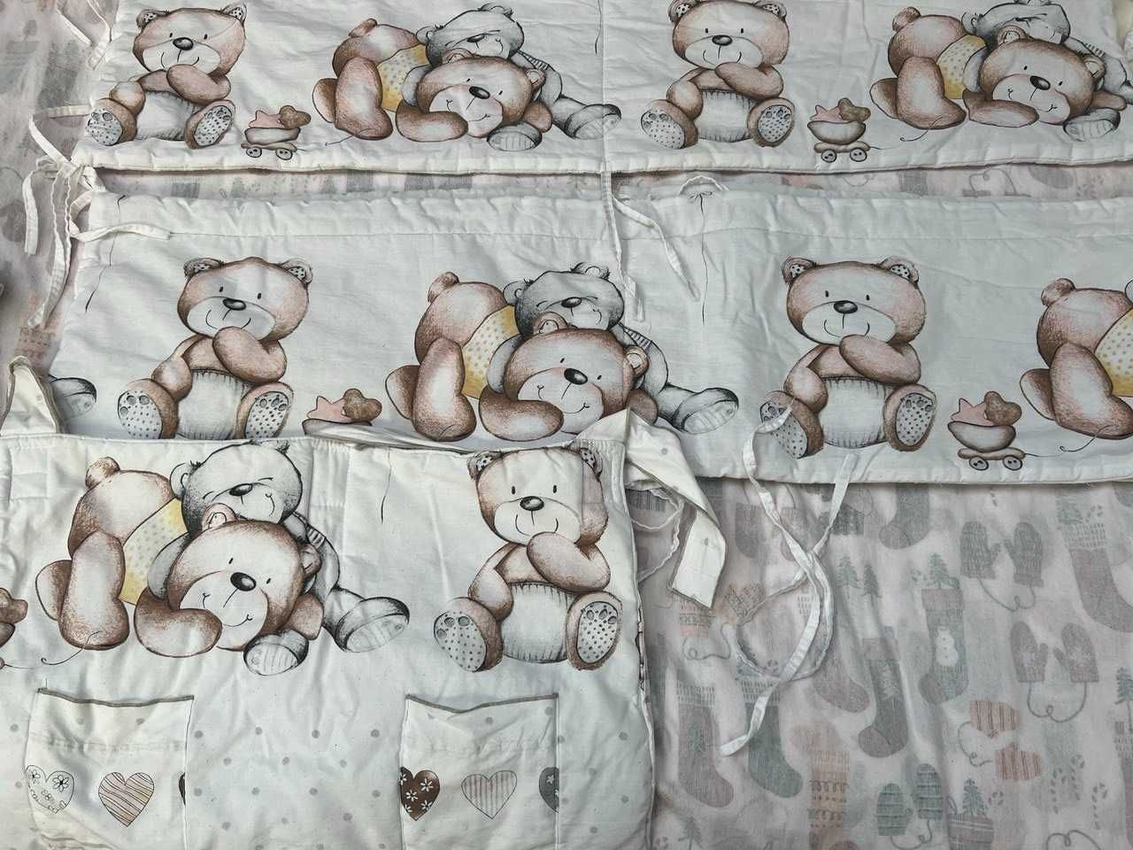 Кроватка детская Верес ЛД6 + обвес Мишки