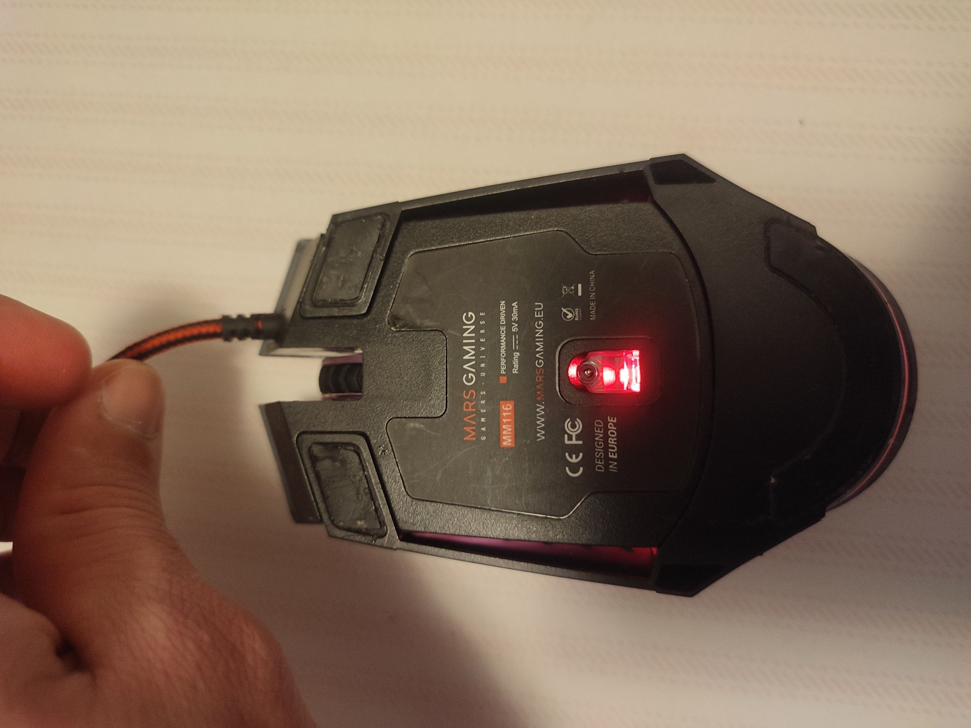 Myszka przewodowa Mars Gaming MM116 sensor optyczny