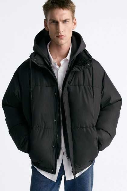 Мужская черная курточка Zara