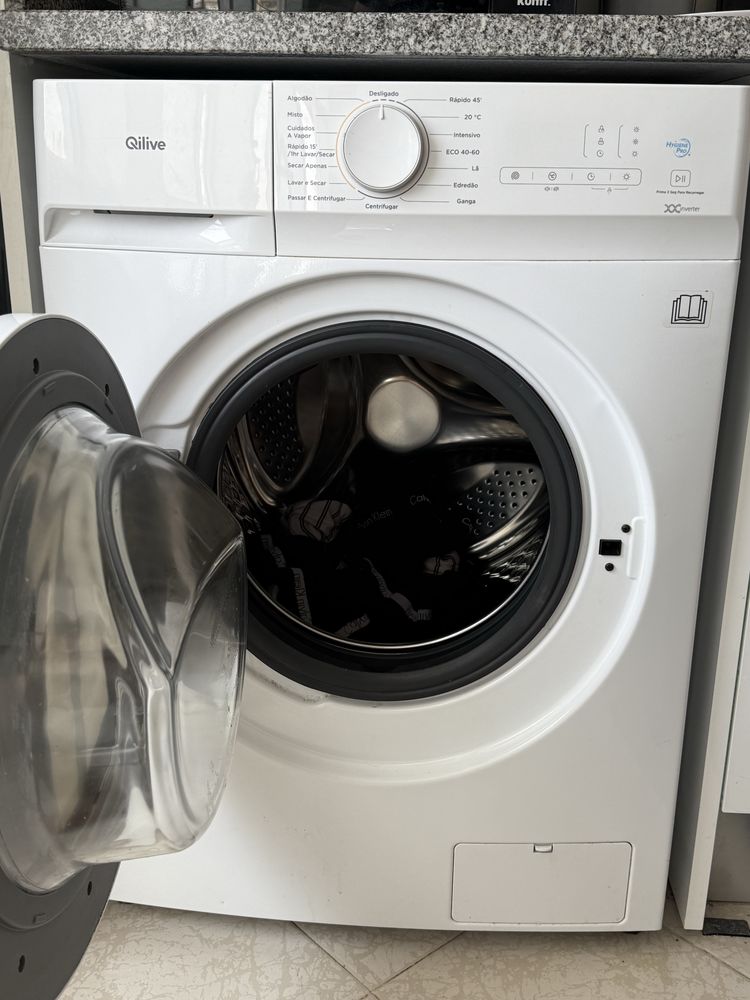 Máquina Lavar E Secar Roupa Qilive Q.6246 Lava 8kg Seca 5kg