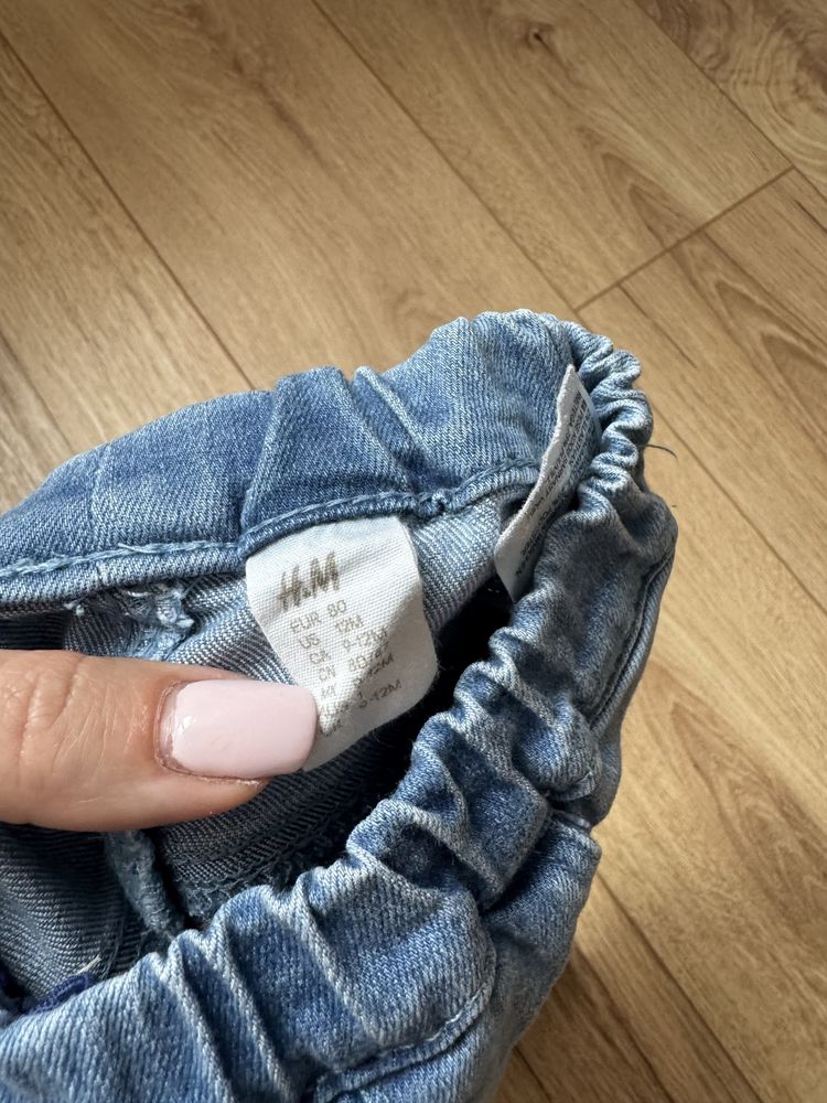 Spodnie jeans jeansowe dla chlopca rurki h&m