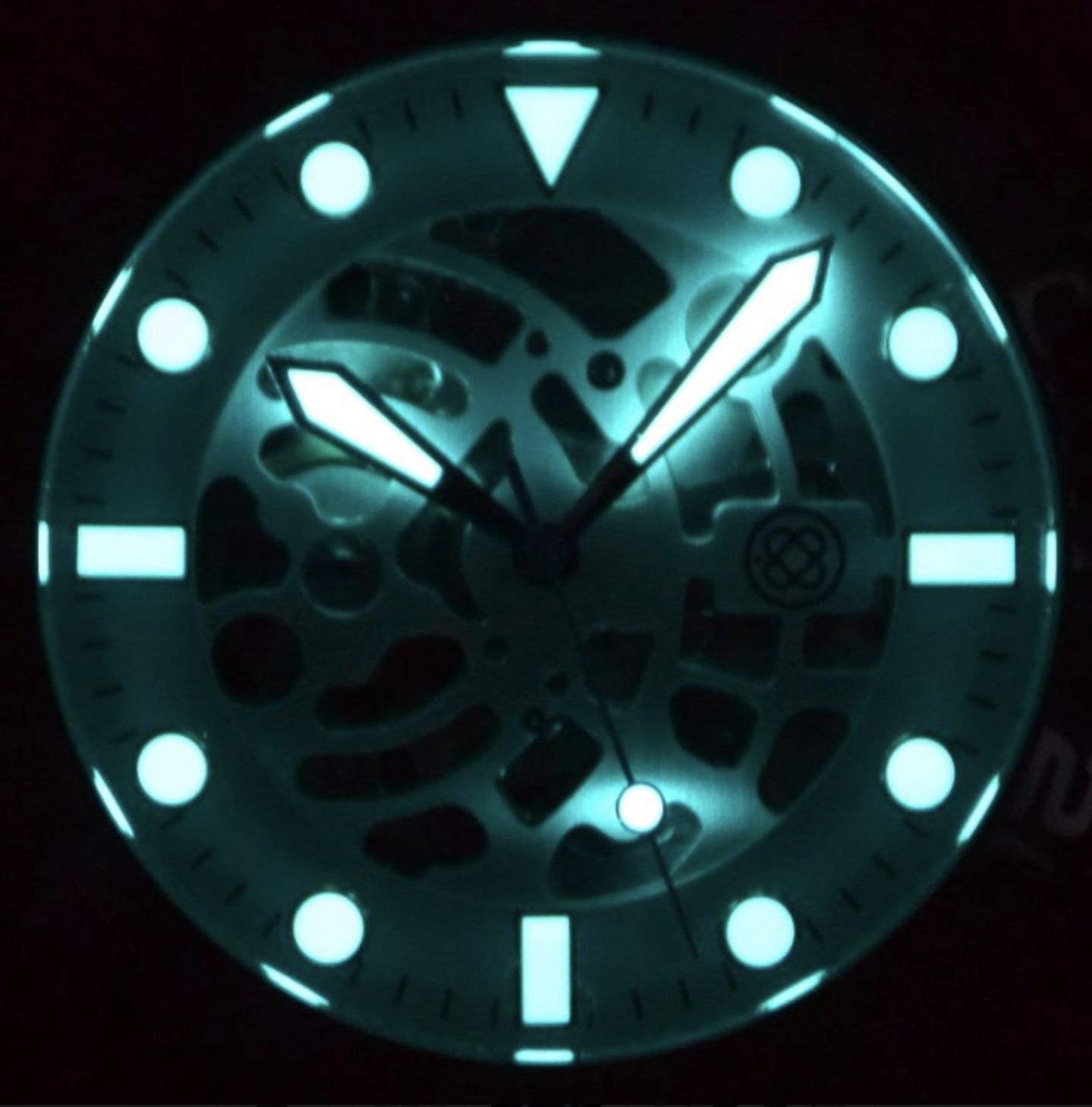 Zegarek Deep Blue Skeleton - szafir 40mm nowość na rynku