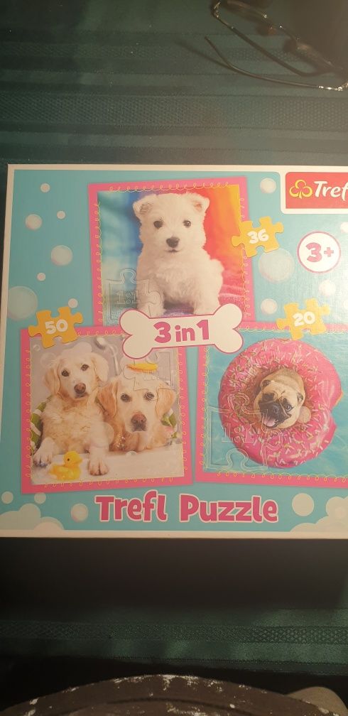 Puzzle 3 in 1, dla dzieci 3+