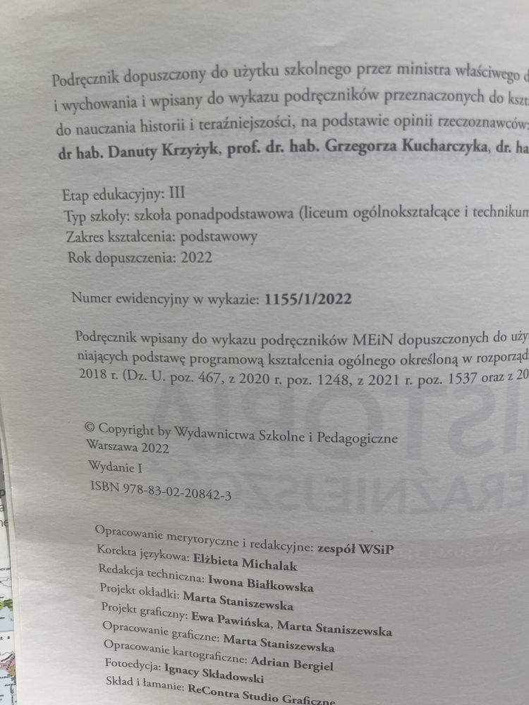 Podrecznik Historia i teraźniejszosc 1 klasa