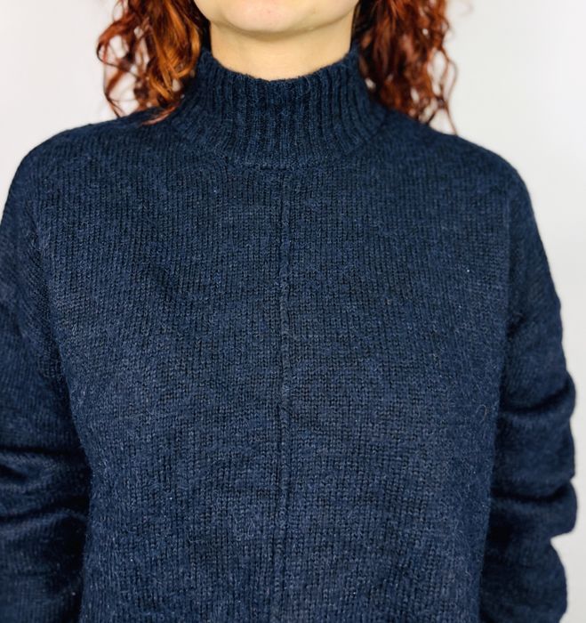 Granatowy sweter z golfem M/L 38/40 Primark