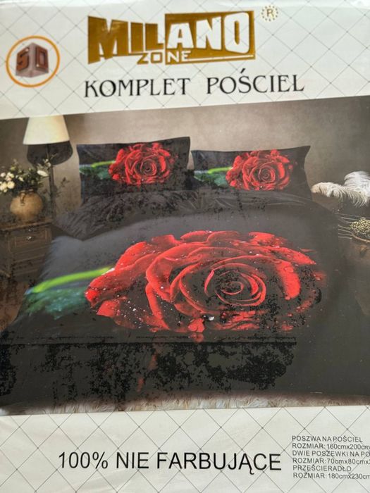 Pościel 160x200 4-części z prześcieradłem Dużo wzorów Bawełna