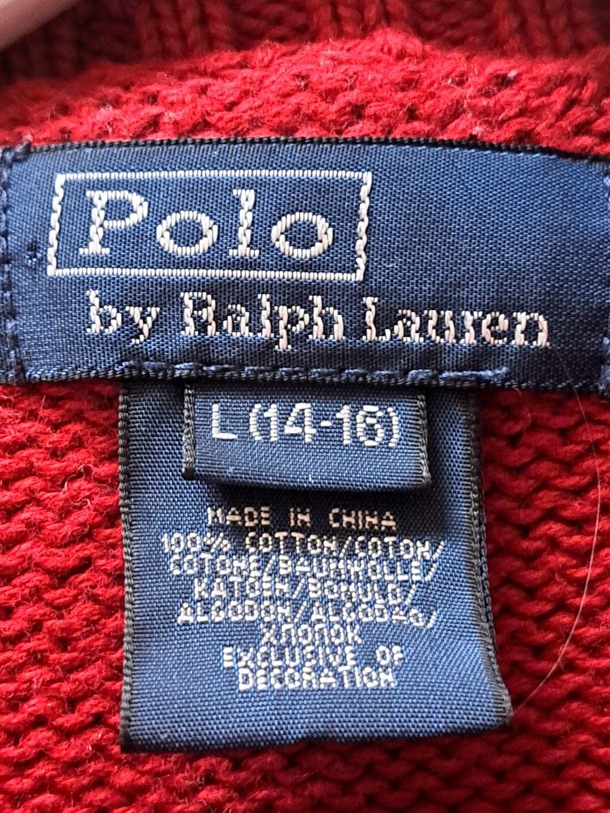 Bordowy sweter Polo by Ralph Lauren