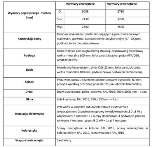 Biuro 20' Kontener Biurowy/Socjalny - Promocja