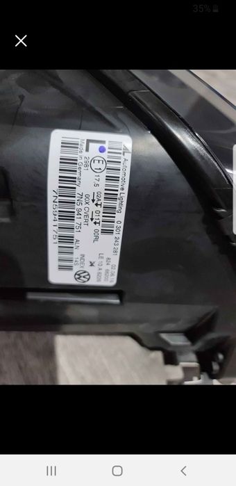 Farol novos Sharan /Alhambra xenon