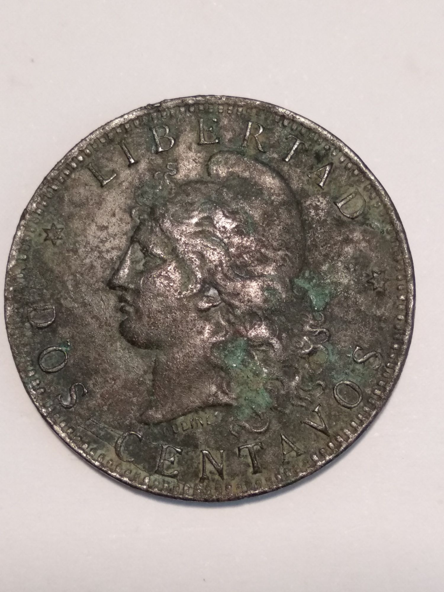 Moeda de 2 centavos 1891 Argentina