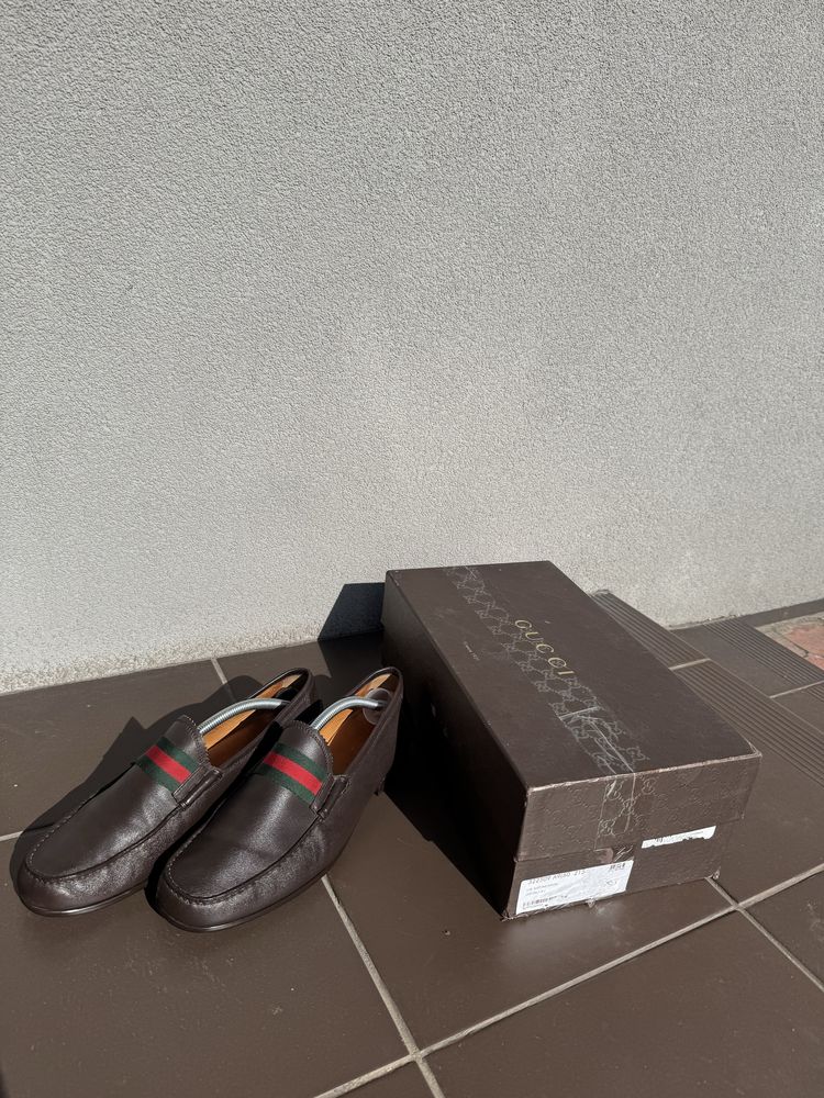 Gucci туфлі лоффери лофери оригінал  кожа шкіра 43 розмір