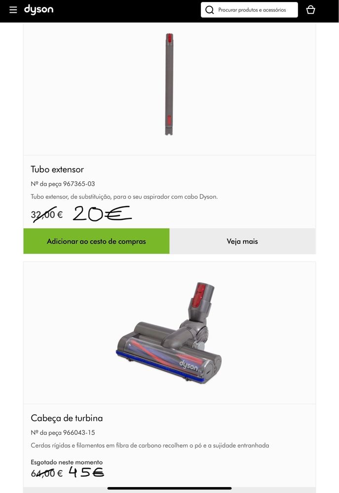 Acessórios Dyson