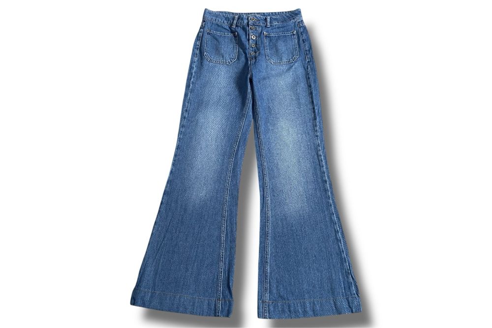 Y2k Damskie Jeansy Dzwony z Rozszerzaną Nogawką Flared Vintage