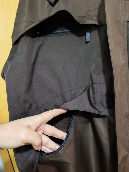 Куртка чоловіча водонепроникна та вітрозахисна коричнева XL