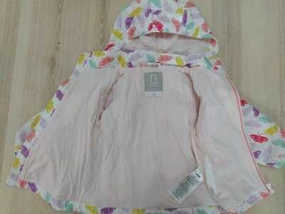 ветровка,дождевик в яркий принт , бабочки name it 12-18-24 мес