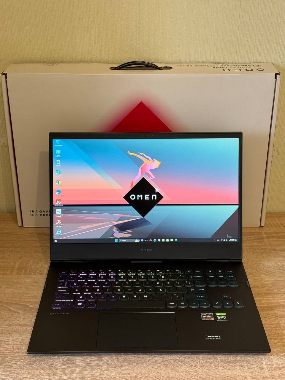 Продам новый игровой ноутбук HP Omen-16 (Ryzen-5 5600H/RTX3050Ti 80W)