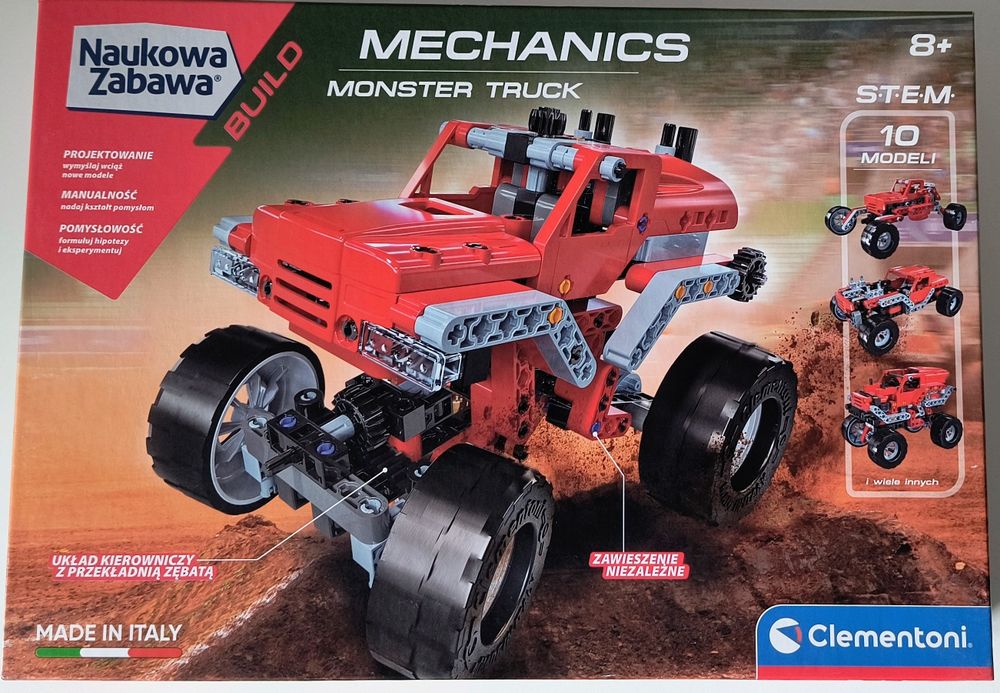 Zestaw Mechanics monster truck - naukowa zabawa klocki 8+