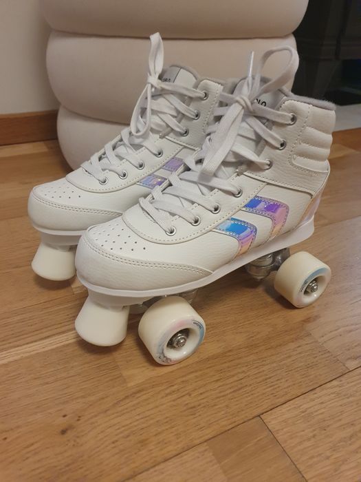 Wrotki Oxelo quad 100 holographic Rozmiar 38