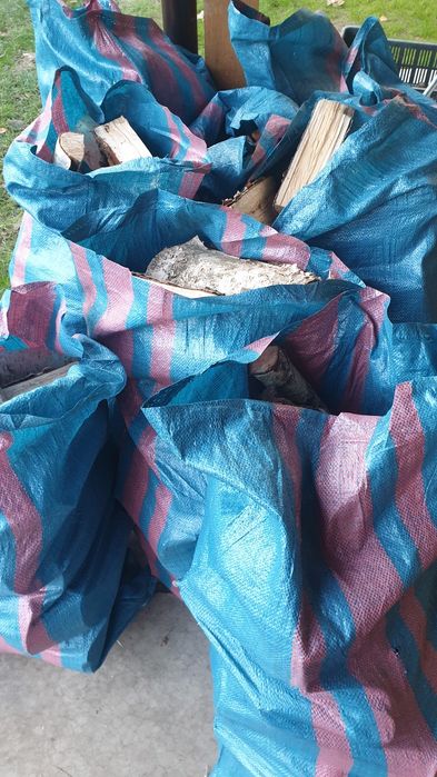 Suche drewno Olcha lub Brzoza sezonowana ponad 2 lata worki kominkowe,