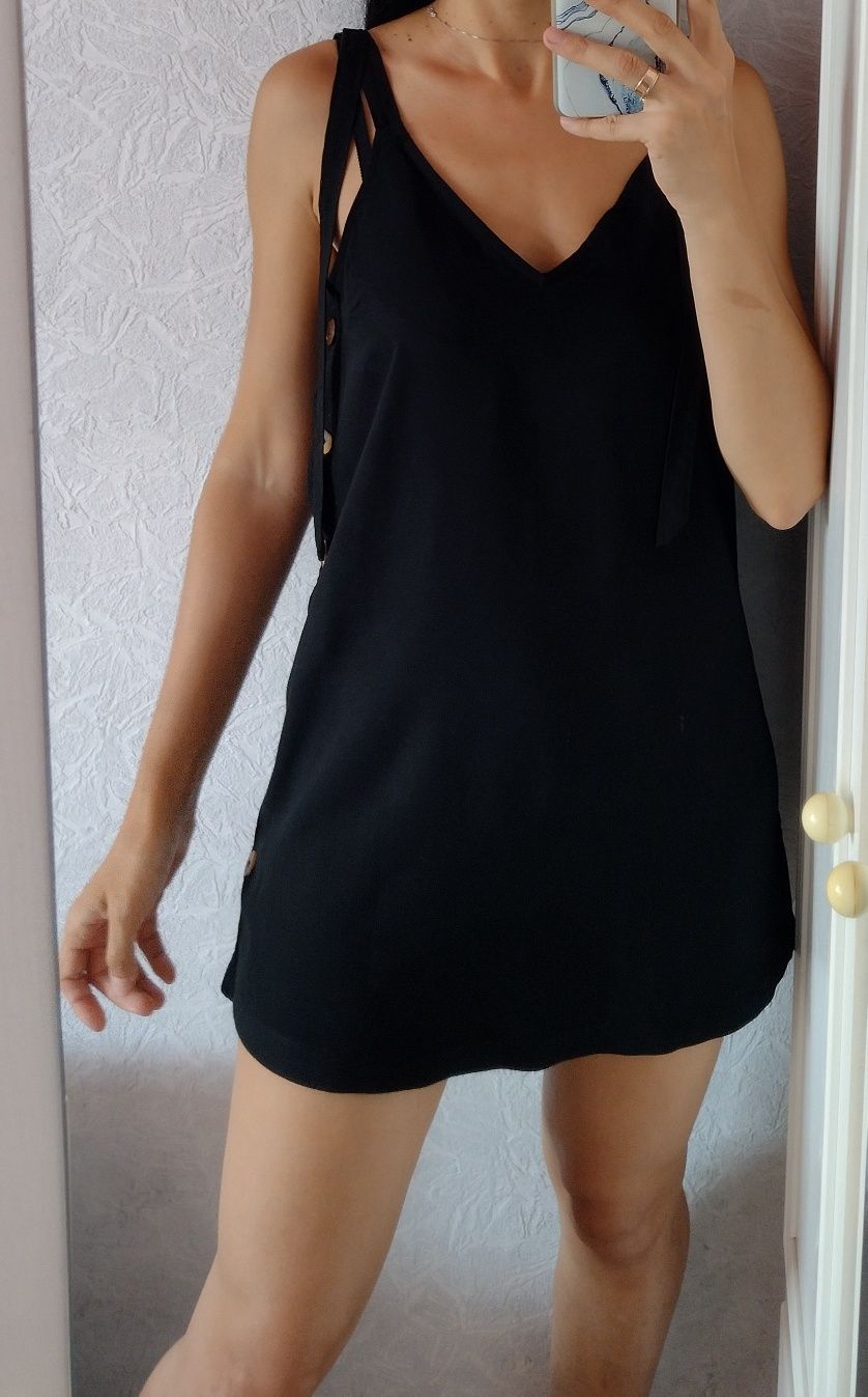 Сарафан С М сукня літня чорна