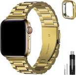 Fullmosa bransoleta Apple Watch SE 10 9 8/ 7 6 5 38/40/41mm etui złote