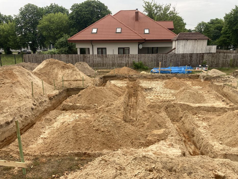 Usługi koparka, mini koparka, wywrotka, wykopy, prace ziemne,przyłącza