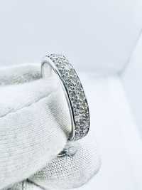 Золотое кольцо с натуральными бриллиантами 0.36 карат.
