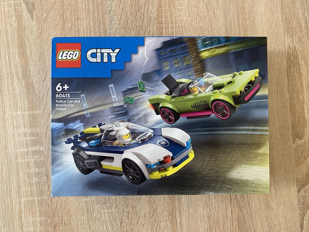 Nowe LEGO City Pościg radiowozu za muscle carem 60415.