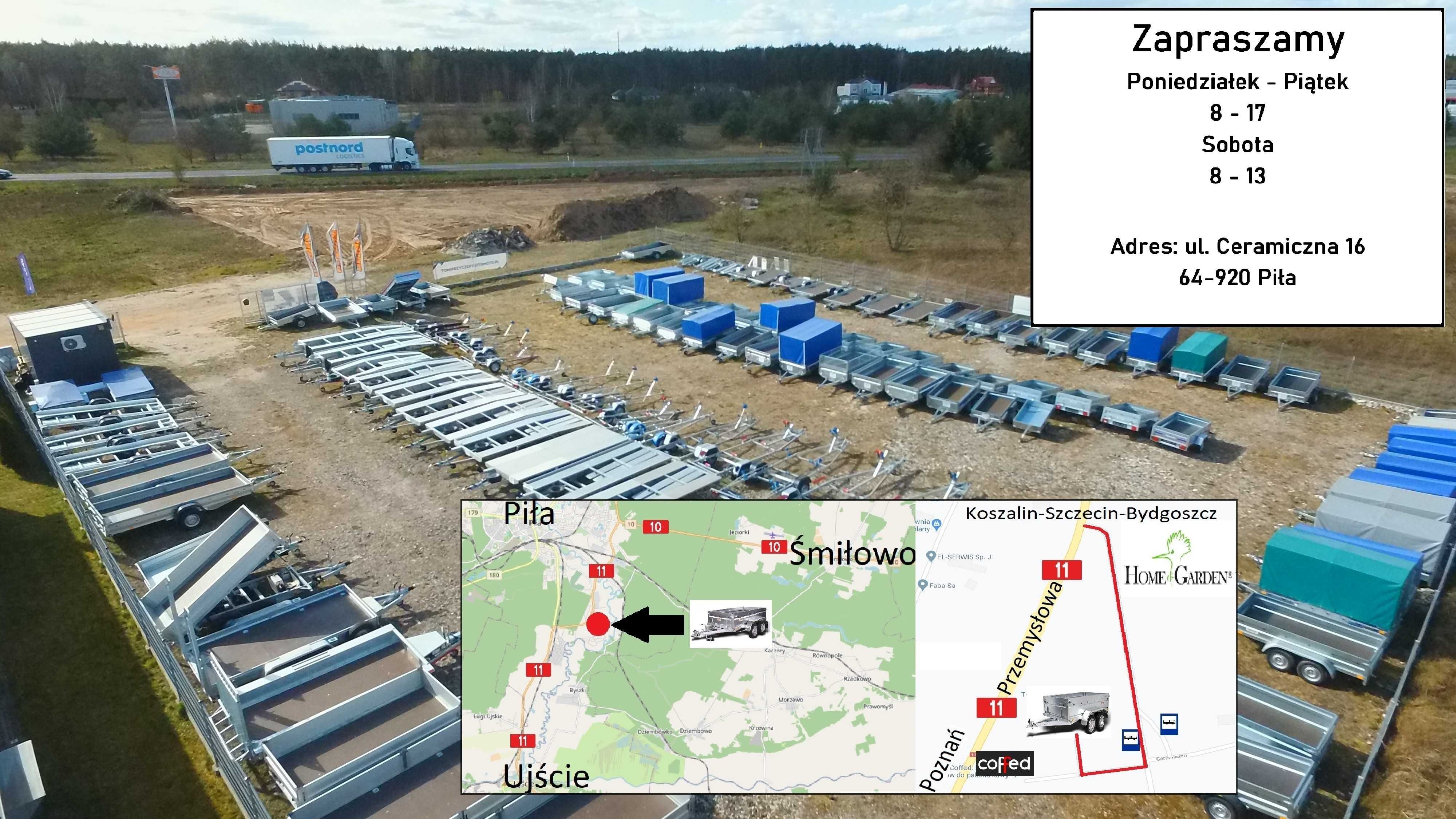 Przyczepka TEMARED z  plandeką tandem 750dmc raty dostawa cała Polska