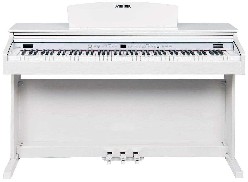 DYNATONE SLP-150 WH Białe Pianino + Ława+Słuchawki | ZESTAW
