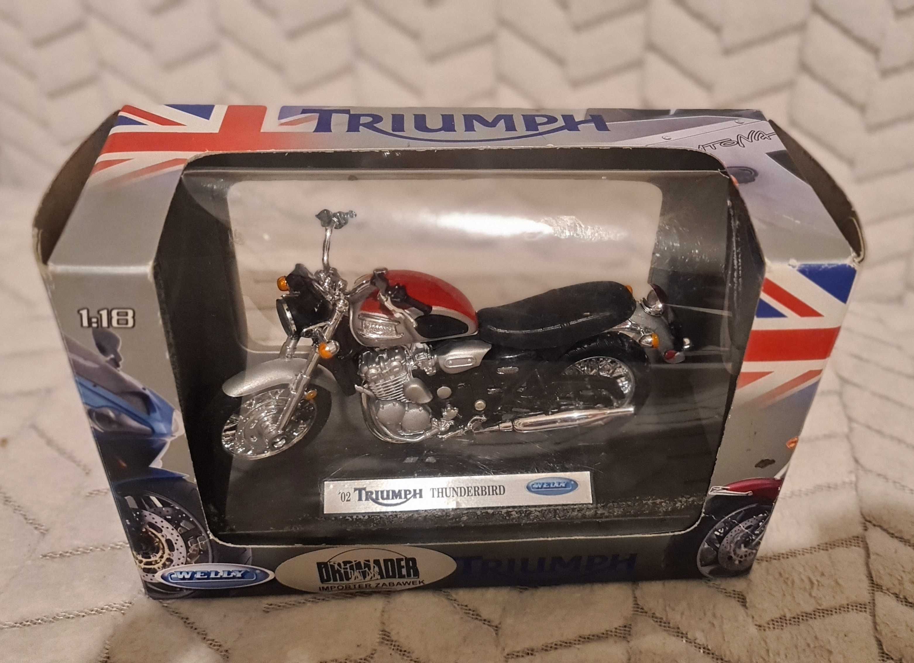 Model Welly 1:18 Triumph Thunderbird Nowy oryginał