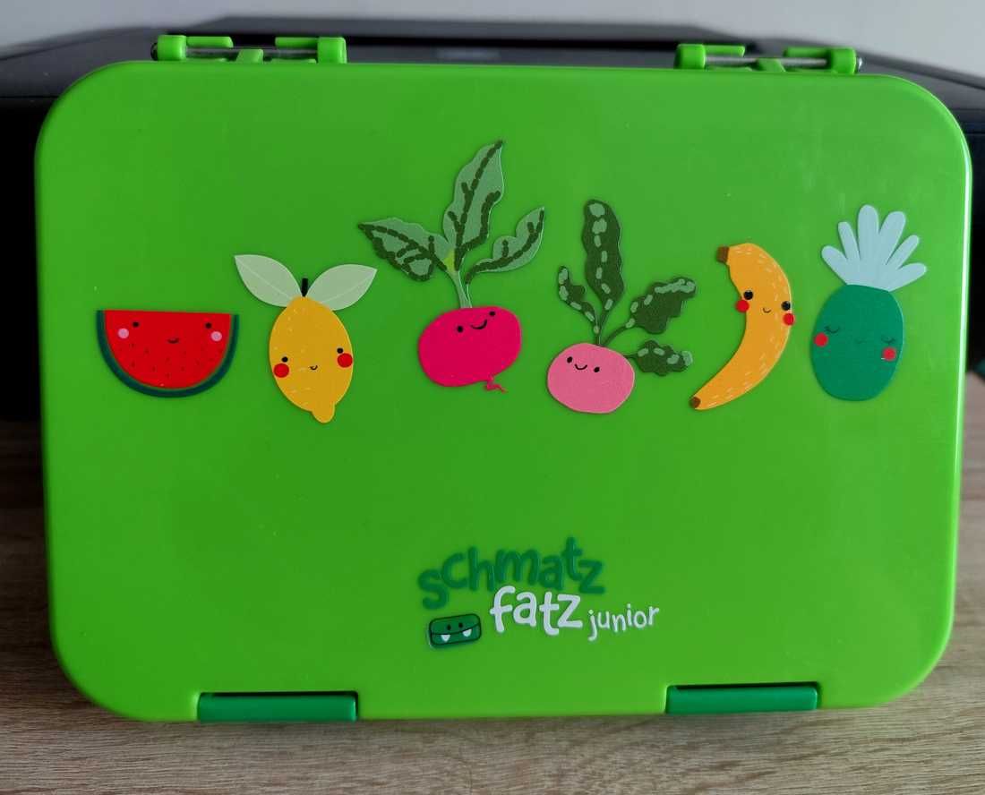 Klarstein schmatzfatz junior śniadaniówka lunch box zielony z komorami
