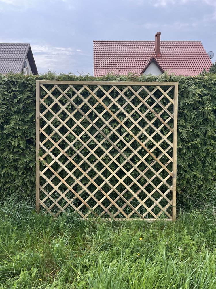Kratka Diagonalna Do Pnączy, Pergola 180cm x 180cm SOLIDNA RAMA