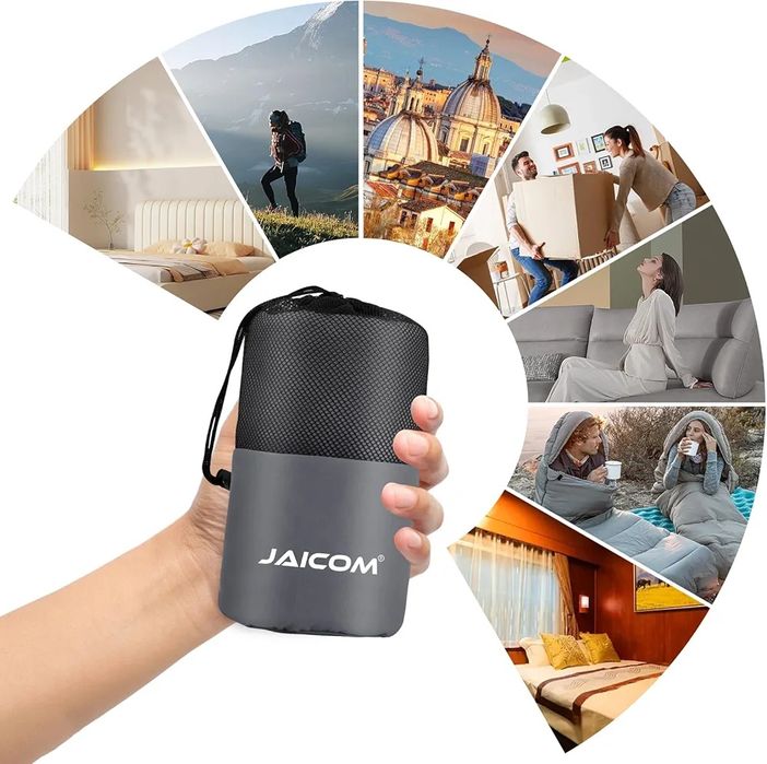 Wkładka do śpiwora, prześcieradła podróżne do śpiwora, kemping