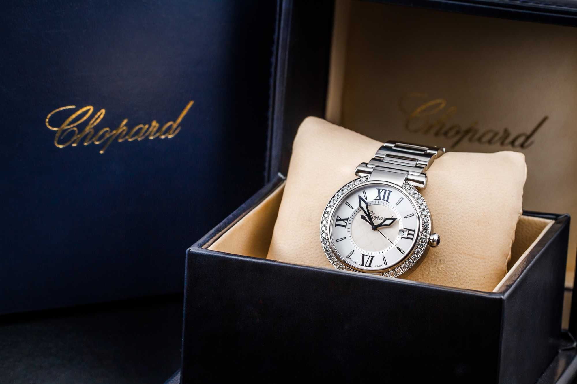 Zegarek Chopard Imperiale 36 z brylantami. Stal szlachetna