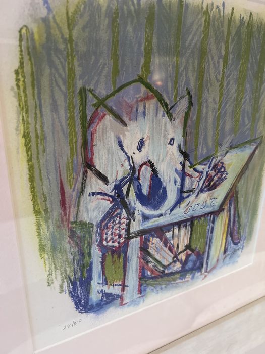 Júlio Pomar, Elefante estudioso x2 litografia